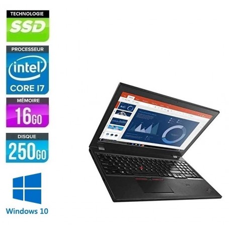 LENOVO Thinkpad T560 Core i7-6600u 8Go Ram 256Go SSD LED 15.6'' (1920/1080) Windows 10 Pro 64Bits GARANTIE 2 ANS