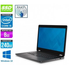 DELL Latitude E7470 Core i5 8Go Ram 256Go SSD LED 14'' Tactile (2560/1440) Windows 10 Pro 64Bits GARANTIE 2 ANS