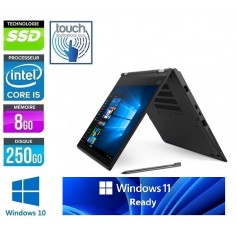 LENOVO Thinkpad Yoga X380 Tablet Quad Core i5  8Go 250Go SSD LED 13.3'' Tactile FULL HD Windows 10 Pro 64 GARANTIE 2 ANS