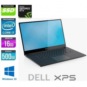 DELL XPS 9560 Quad Core i7 16Go Ram 512Go SSD LED 15.6'' FULL HD NVidia GTX1050 Windows 10 Pro 64 GARANTIE 2 ANS