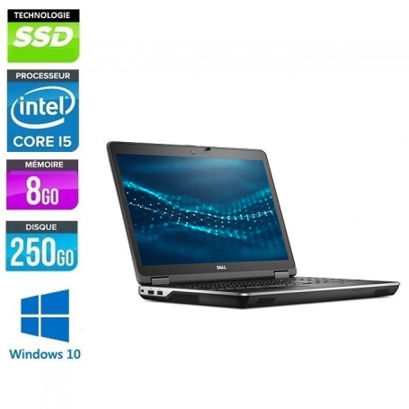 DELL Latitude E6540 Core i57LED 14'' 8Go 256Go SSD Windows 10 Pro 64Bits GARANTIE 2 ANS