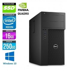 DELL Precision T3620 Xeon Quad Core E3-1220v5 16Go DDR4 256Go SSD NVidia M2000 Windows 10 ou 11 Pro 64 GARANTIE 2 ANS