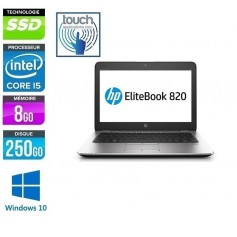 Elitebook 820 G4 Core i5 8Go Ram 256Go SSD LED 12.5'' Poids 1.5Kg Windows 10 Pro 64Bits GARANTIE 2 ANS