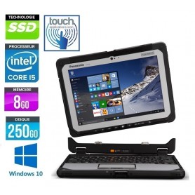 PANASONIC Toughbook 20 MK1 8Go Ram 256Go SSD LED 10.1'' TACTILE FULL HD Windows 10 ou 11 Pro 64 Pro 64 GARANTIE 2 ANS