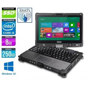 GETAC V110 G3 Convertible, Intel Core i5-6300u 8Go Ram 256Go SSD LED 11,6" HD Tactile Windows 10 Pro 64 GARANTIE 2 ANS