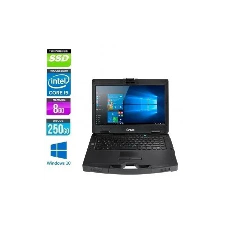 GETAC S410, Intel Core i5 8Go Ram 256Go SSD LED 14'' Full HD Windows 10 Pro 64 GARANTIE 2 ANS