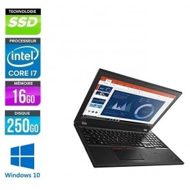 LENOVO Thinkpad T560 Core i7-6600u 16Go Ram 256Go SSD LED 15.6'' (1920/1080) Webcam  Windows 10 Pro 64Bits GARANTIE 2 ANS