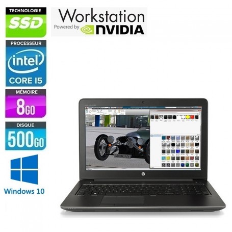ZBOOK 15 Core i5 16Go Ram 256Go HDD LED 15.6'' FULL HD Windows 10 Pro 64Bits GARANTIE 2 ANS
