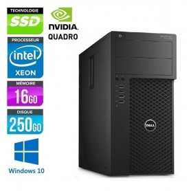 DELL Precision T3620 Xeon Quad Core E3-1220v5 16Go DDR4 512Go SSD + 4To HDD  NVidia M2000 Windows 10 ou 11 Pro 64 GARANTIE 2 ANS