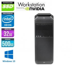 HP Z6 G4 Intel Xeon Gold 6148 20-Core 32 Go DDR4 512Go M2 Sata GeForce RTX2060 Windows 10 Garantie 2 Ans