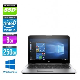 HP Elitebook 840 G1 Core i5 8Go Ram 250Go SSD LED 14'' Windows 10 Pro 64Bits GARANTIE 2 ANS