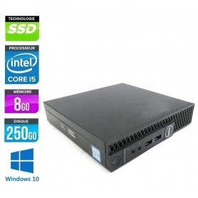 DELL Optiplex 7060 Micro Quad Core I5 8Go Ram 250Go SSD Windows 10 Pro 64Bits GARANTIE 2ANS