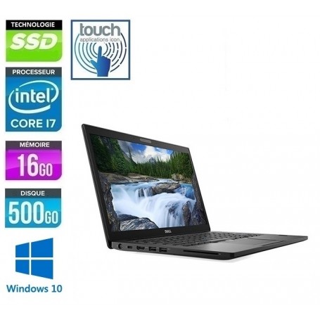 DELL Latitude E7490 Quad Core i7 16Go Ram 512Go SSD LED 14'' Full HD TACTILE Windows 10 ou 11 Pro 64 GARANTIE 2 ANS