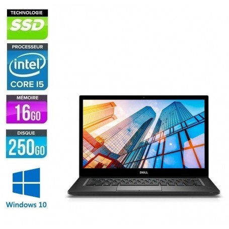 DELL Latitude 7390 Intel Quad Core i5 16Go 256SSD M2 Sata LED 13.3" Full HD Tactile