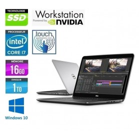 DELL Précision M3800 Quad Core i7 16Go Ram 1To SSD 15,6'' LED FULL HD TACTILE NVidia K1100m Windows 10 Pro 64 GARANTIE 2 ANS