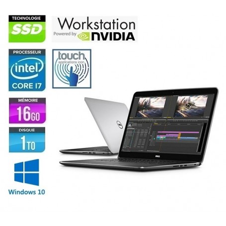 Précision M3800 LED 15,6'' Quad Core i7 16Go Ram 1To M-Sata NVidia K1100m Windows 10 Pro 64 GARANTIE 2 ANS