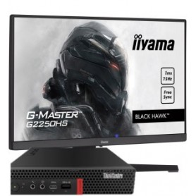 LENOVO Thinkcentre M720q Micro Six Core i5 8Go Ram 512Go SSD + Ecran 22" Iiyama Neuf - Windows 10 ou 11 Pro 64 GARANTIE 2 ANS