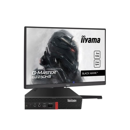 LENOVO Thinkcentre M720q Micro Six Core i5 8Go Ram 512Go SSD + Ecran 22" Iiyama Neuf - Windows 10 ou 11 Pro 64 GARANTIE 2 ANS