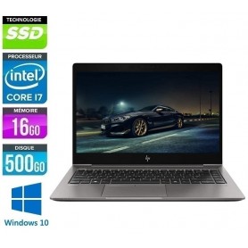 HP ZBook 14u G6 Quad Core i7-8565u 16Go Ram 512Go SSD LED 15.6'' Full HD AMD WX3200 Windows 10 ou 11 Pro 64 GARANTIE 2 ANS