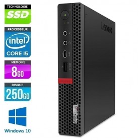 LENOVO Thinkcentre M700 Micro Quad Core i5 8Go Ram 256Go SSD Windows 10 ou 11 Pro 64 GARANTIE 2 ANS