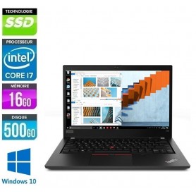 LENOVO ThinkPad T490 Quad Core i7 16Go 512Go SSD LED 14"Full HD Windows 10 ou 11 Pro 64Bits GARANTIE 2 ANS