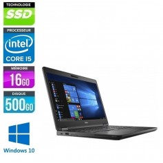 Latitude E5490 Core i5-16Go Ram 512Go SSD LED 14'' Windows 10 ou 11 Pro 64 GARANTIE 2 ANS