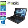 P52 Quad Core i7 LED 15.6'' 16Go Ram 256Go SSD NVidia M2000m Windows 10 Pro 64Bits GARANTIE 2 ANS