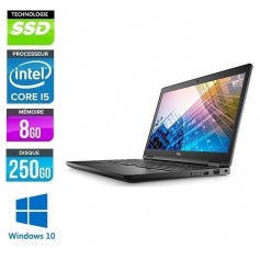 latitude E5590 Led 15.6'' Core i5-7300u 8Go DDR4 256Go SSD Windows 10 Pro 64Bits GARANTIE 2 ANS