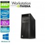 HP Z440 Quad Core Xeon 3.5GHz 32Go Ram 512Go SSD Vidéo NVidia K2200 Windows 10 ou 11 Pro 64 GARANTIE 2 ANS