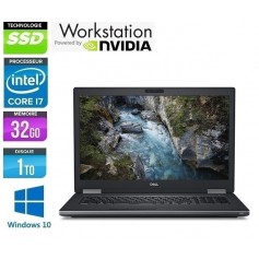 DELL Precision 7720 Quad core i7-7920HQ 32Go 1To NVMe  LED 17,1'' FHD NVidia P4000m Windows 10 ou 11 Pro 64 GARANTIE 2 ANS