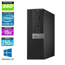 DELL Optiplex 5050 SFF Quad Core i5 16Go 256Go SSD Windows 10 Pro 64Bits GARANTIE 2 ANS