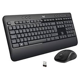 LOGITECH CLAVIER + SOURIS SANS FIL NOIR MK540