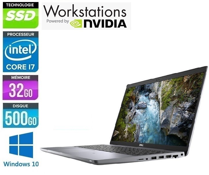 DELL Precision 7550 Six Core i7 32Go Ram 512Go SSD LED 15.6 DELL Precision 7550 Six Core i7 32Go Ram 512Go SSD LED 15.6