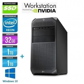 HP Z4 G4 Xeon Six Core W-2125 32Go Ram 1ToNVMe + 1To HDD NVidia Quadro RTX 4000 Windows 10 ou 11 Pro 64 GARANTIE 2 ANS