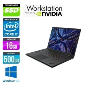 LENOVO Thinkpad P1 Gen 3 Six Core i7 32Go Ram 512Go SSD LED 15.6'' Full HD NVidia T2000m Windows 10 Pro 64 GARANTIE 2 ANS