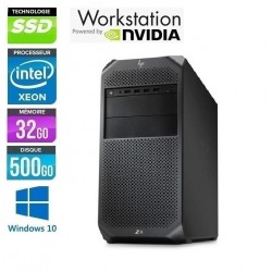 HP Z4 G4 Xeon Six Core W-2133 32Go DDR4 512Go SSD NVidia Quadro P2000 Windows 10 ou 11 Pro 64 GARANTIE 2 ANS