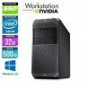 HP Z4 G4 Xeon Six Core W-2133 32Go DDR4 512Go SSD NVidia Quadro P1000 Windows 10 ou 11 Pro 64 GARANTIE 2 ANS