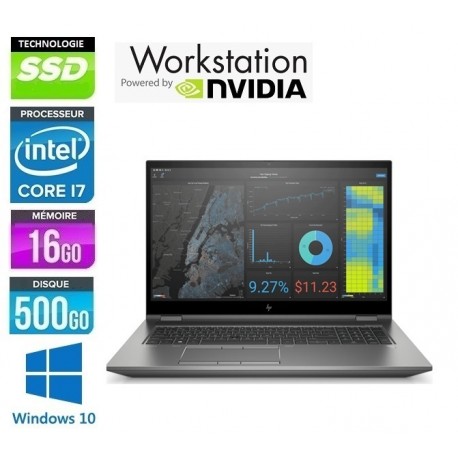 HP ZBook Fury 17 G8 Six Core i5 32Go Ram 512Go NVme LED 17.3'' FULL HD Quadro RTX A2000 Windows 10 Pro 64 GARANTIE 2 ANS