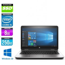 HP Probook 640 G2 Core i5-6300u 8Go Ram 256Go SSD LED 14'' FULL HD Webcam Windows 10 ou 11 Pro 64Bits GARANTIE 1 AN