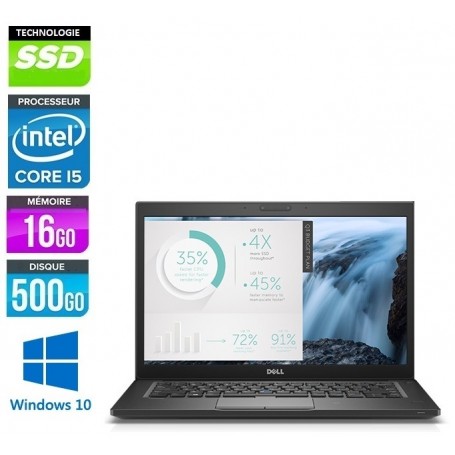 DELL Latitude E7480 Core i5 8Go 256Go SSD LED 14'' (1920/1080) Win 10 Pro 64 GARANTIE 2 ANS