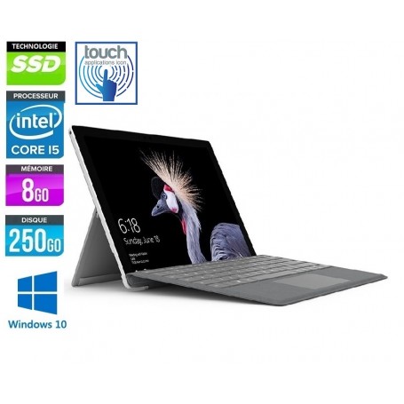 MICROSOFT Surface Pro 5 Core i5-7300U Ec LED Tactile 12.1'' 8Go Ram 256Go SSD + CLAVIER Windows 10 Pro 64 GARANTIE 2 ANS