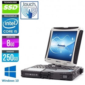 TOUGHBOOK CF-19 MK6 8Go 256Go SSD LED 10.4'' TACTILE Carte 3G/GPS Windows 10 Pro 64Bits GARANTIE 2 ANS