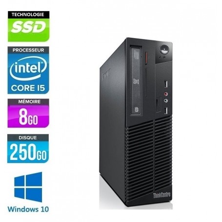 THINKCENTRE M73 Quad Core i5 8Go Ram 256Go SSD Windows 10 Pro 64Bits GARANTIE 2 ANS