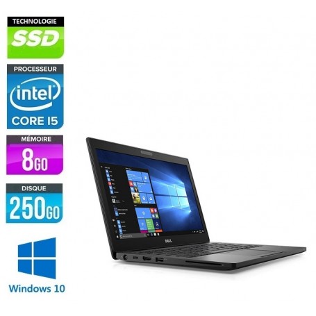 DELL Latitude E7280 Core i5 8Go 256Go SSD LED 12.5'' FULL HD E Poids 1.18Kg Windows 10 Pro 64Bits GARANTIE 2 ANS