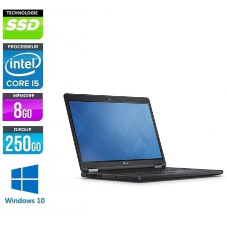 DELL Latitude E5580 Quad Core i5-7440HQ 8Go Ram 256Go SSD LED 15.6'' Full HD Webcam Windows 10 Pro 64Bits GARANTIE 2 ANS