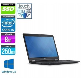 DELL Latitude E5580 Core i5 8Go Ram 256Go SSD LED 15.6'' TACTILE Full HD Webcam Windows 10 ou 11 Pro 64Bits GARANTIE 2 ANS