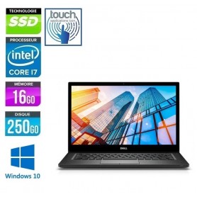 DELL Latitude 7390 Intel Quad Core i7-8650 16Go 256SSD M2 Sata LED 13.3" Full HD Tactile Windows 10 ou 11 Pro 64 GARANTIE 2 ANS