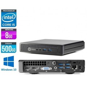 HP 800 G1 Micro  Quad Core i5 8Go Ram 500Go HDD Windows 10 Pro 64Bits GARANTIE 2 ANS