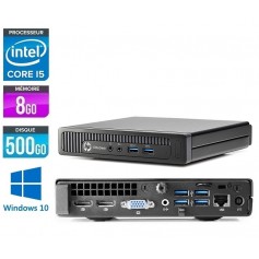 HP 800G1 Micro  Quad Core i5 8Go Ram 500Go HDD Windows 10 Pro 64Bits GARANTIE 2 ANS