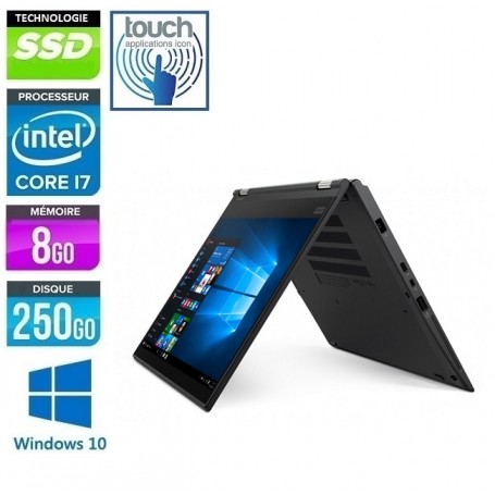 LENOVO Thinkpad Yoga 370 Tablet LED 13.3'' Tactile 8Go 250Go SSD Windows 10 Pro 64Bits GARANTIE 2 ANS